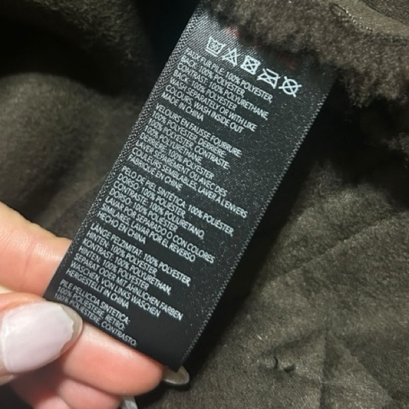 Urban Outfitters BDG Chocolate Dark Brown Sherpa Suede Coat Size Medium NWOT - Picture 8 of 8